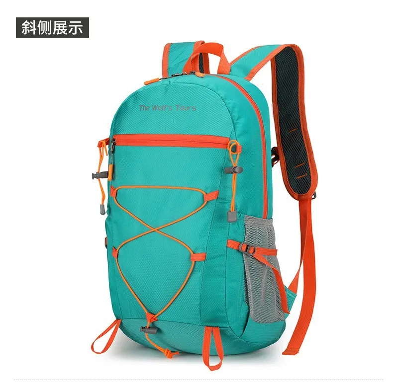 Xianghui Outdoor Sports Bag Foldable Backpack Waterproof Lightweight Hiking Bag Large Capacity Cycling Backpack