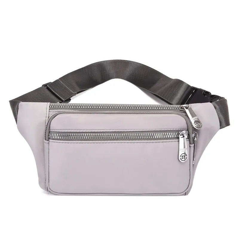 Xianghui Custom Print Logo Sport Waterproof Chest Pouch Bum Belt Bag Men Waist Bag Nylon Running Crossbody Bag