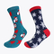Xianghui Can Custom Logo Women's Winter Christmas Casual Crew Dress Socks
