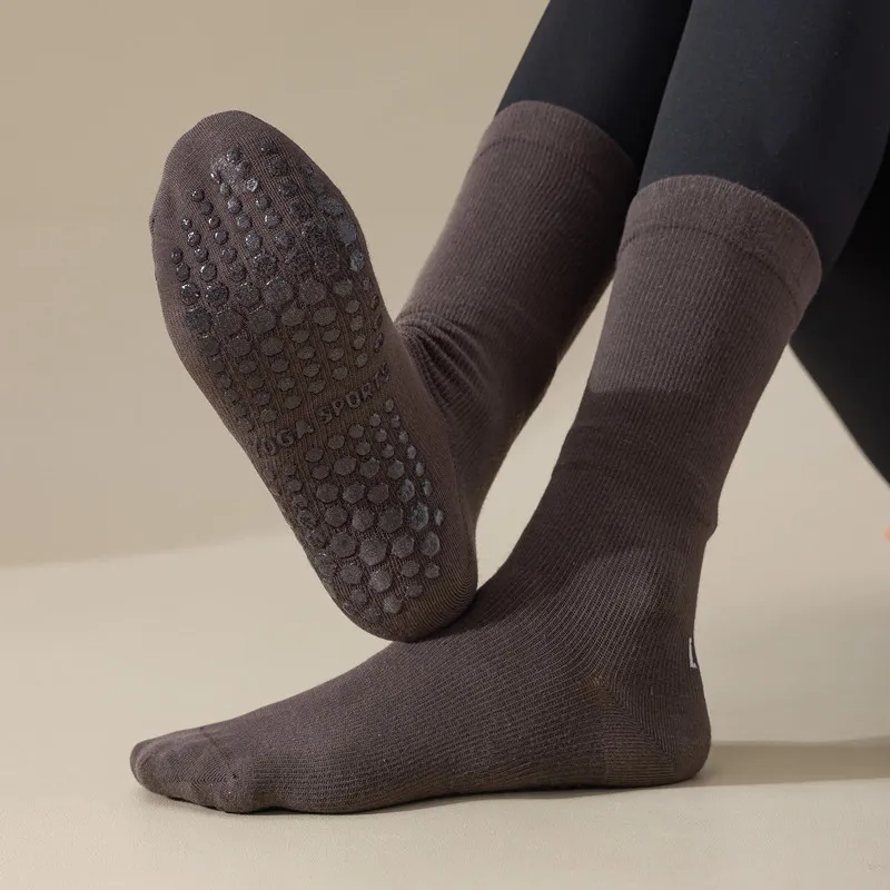 Xianghui Sports Customized Training Cotton Legging Knee Non-Slip Knitting Wholesale Yoga Women Stocking Socks