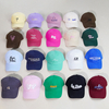 Custom 6 Panel Cotton Baseball Cap with Embroidered Logo Adjustable Outdoor Sports Dad Hat