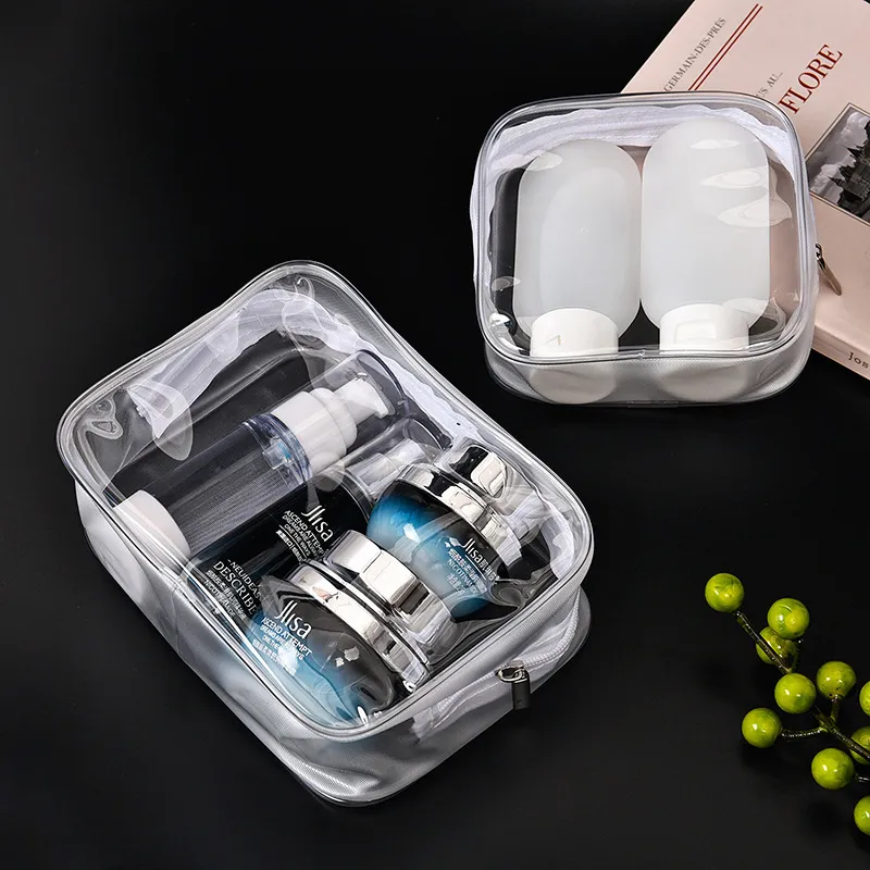 2024 Custom Makeup Bag Portable Waterproof Toiletry Pouch Travel Make up Bag Multifunctional Brush Cosmetic Bag