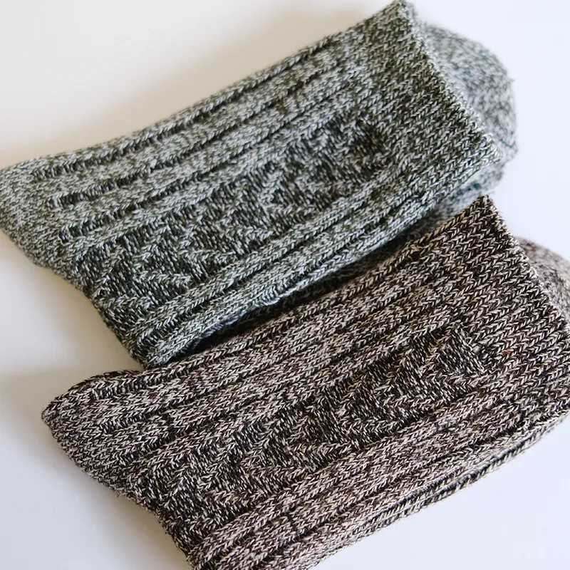 Xianghui Can Custom Logo Thick Warm Quality Custom Men Merino Wool Socks