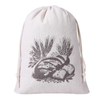 Reusable Baguette Bread Bag, Canvas Cotton Drawstring Pouch for French Baguettes, Eco-Friendly Bread Storage Bag