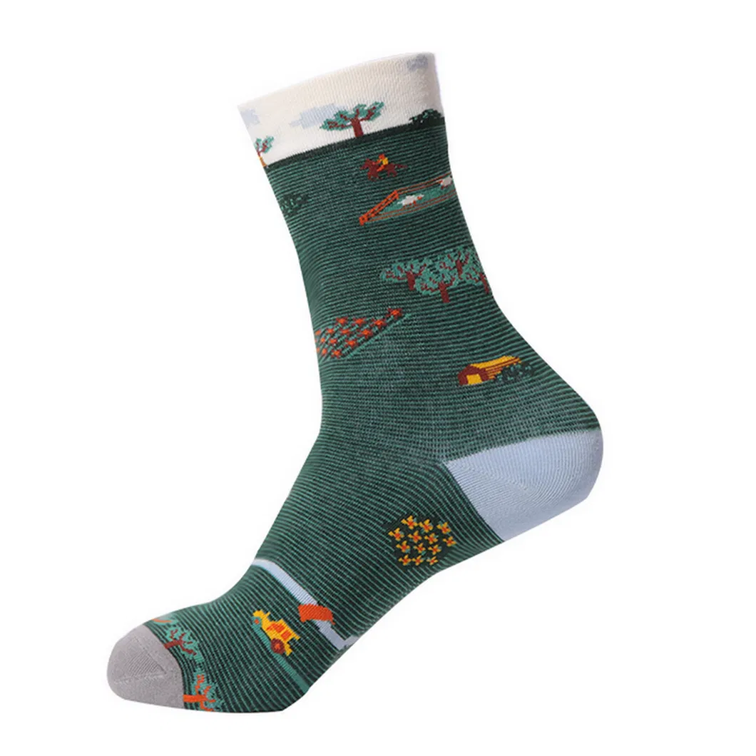 Xianghui Crew Men Custom Jacquard Novelty Fashion Happy Socks for Women