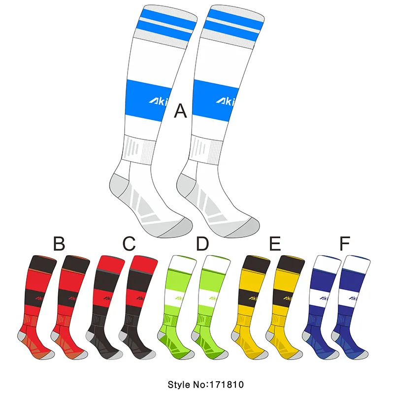 Xianghui Custom Long Soccer Socks Jacquard Knitted Rugby Socks