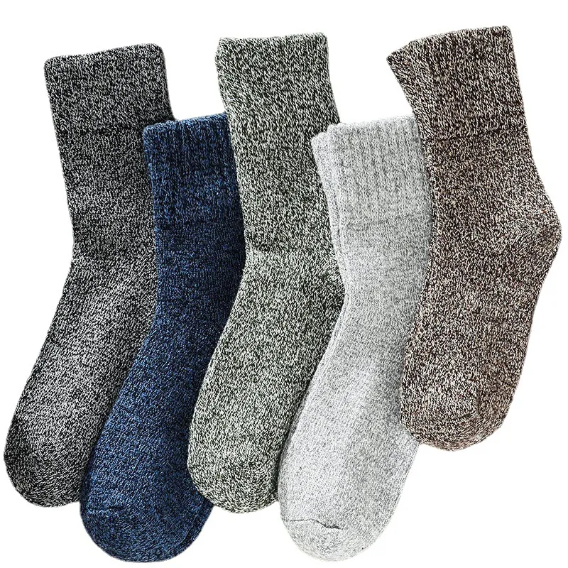 Xianghui Thick and Fleece Warm Hosiery Vintage Towel Stocking Socks for Men