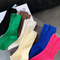 Xianghui Wholesale Women Custom Cotton Crew Socks Girls Cotton Knit Tube Socks