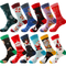 Xianghui Spot Cross-Border Santa Men's Tube Socks Cotton Socks
