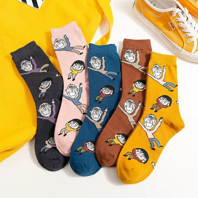 Xianghui Can Custom Logo Wholesale Infants Baby Boys Girls Crew Happy Socks