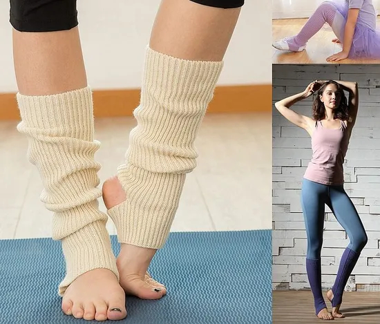 Xianghui Latin Dance Ballet Leg Warmers Knitted Sports Protective Wool Yoga Socks for Adults and Children