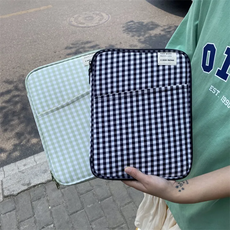 Xianghui Computer Bag Customized Check Pattern Laptop Sleeve Bag