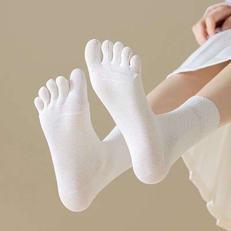 Xianghui Wholesale Combed Cotton Solid Color Deodorant Anti-Pilling Yoga Socks