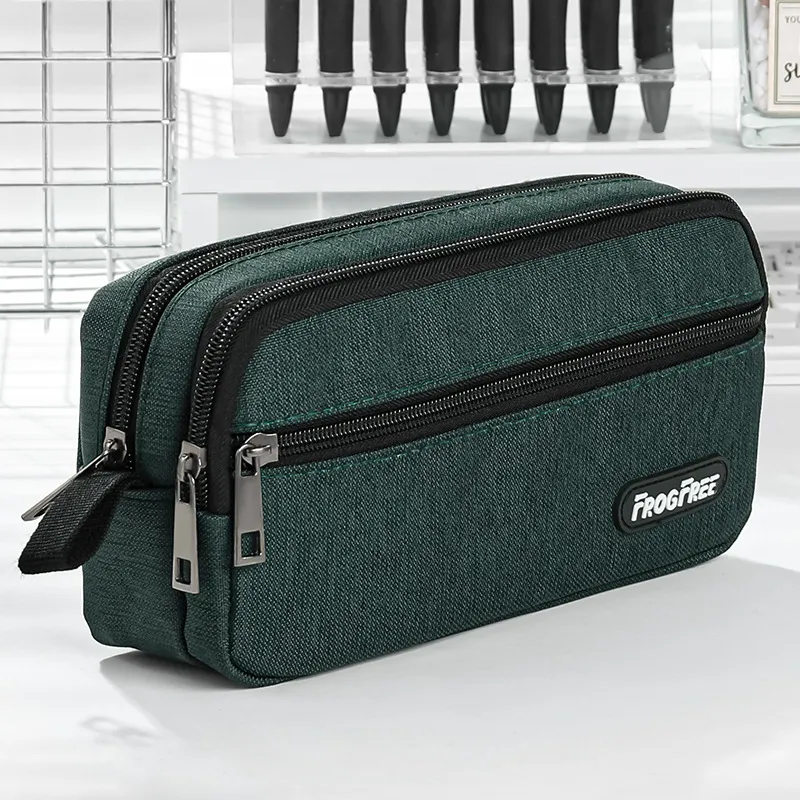 Customized Logo Wholesale Fashion Portable Pencil Case Small Student Oxford Pen Pencil Bag for School