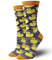 Xianghui Novelty Mens Funny Jacquard Yellow Duck Animal Cotton Crew Socks