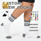 OEM Customised White Sokken Calcetines Sock-Stocking Custom Made Socks Fashion Logo Grip Socks Crew Happy Funny Sports Cotton Men Socks