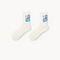 Xianghui Bright Color with Letter Cotton Breathable Crew Unisex Fashion Sport Socks
