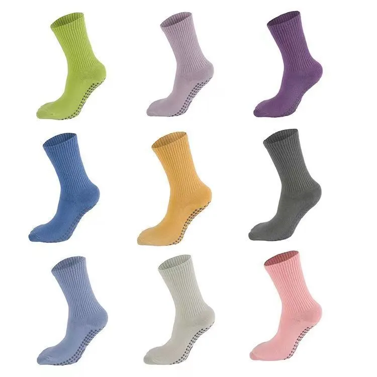 Xianghui MID-Tube Print Logo Pilates Pamela Indoor Sports Professional Yoga Socks