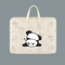 Xianghui Cute Black and White Crayon Shin Chan Cartoon Characters Pattern Laptop Bag