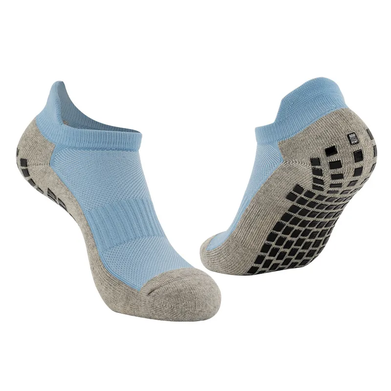 Xianghui Short Yoga Socks for Men and Women with Black Rubber Soles Non-Slip