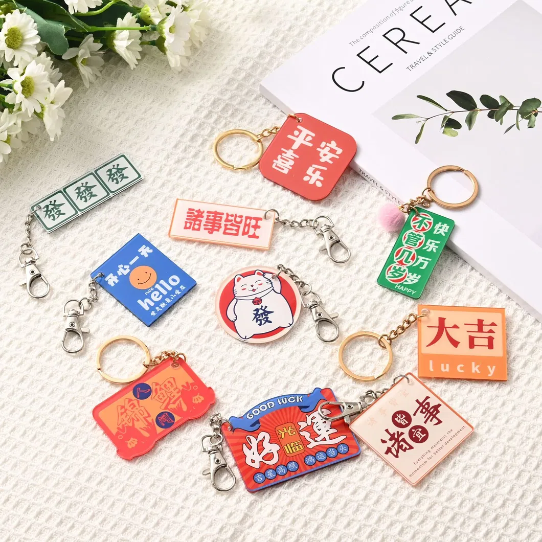 Key Holder Acrylic Creative Pendant Decoration 2024