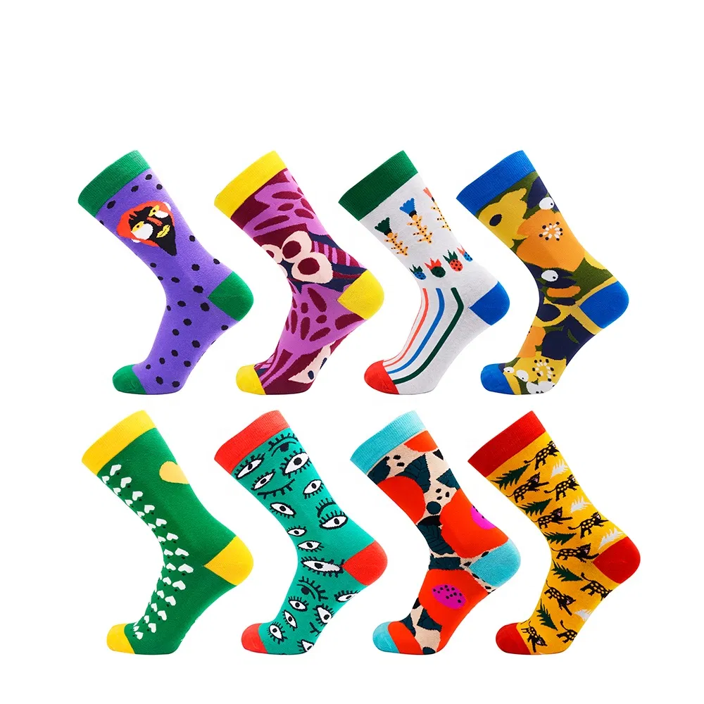 Xianghui Logo Custom Men Women Cotton Logo Tube Ankle Outdoor Happy Socks