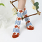Xianghui Creative Cartoon Flower Embroidered Letter Women Happy Socks