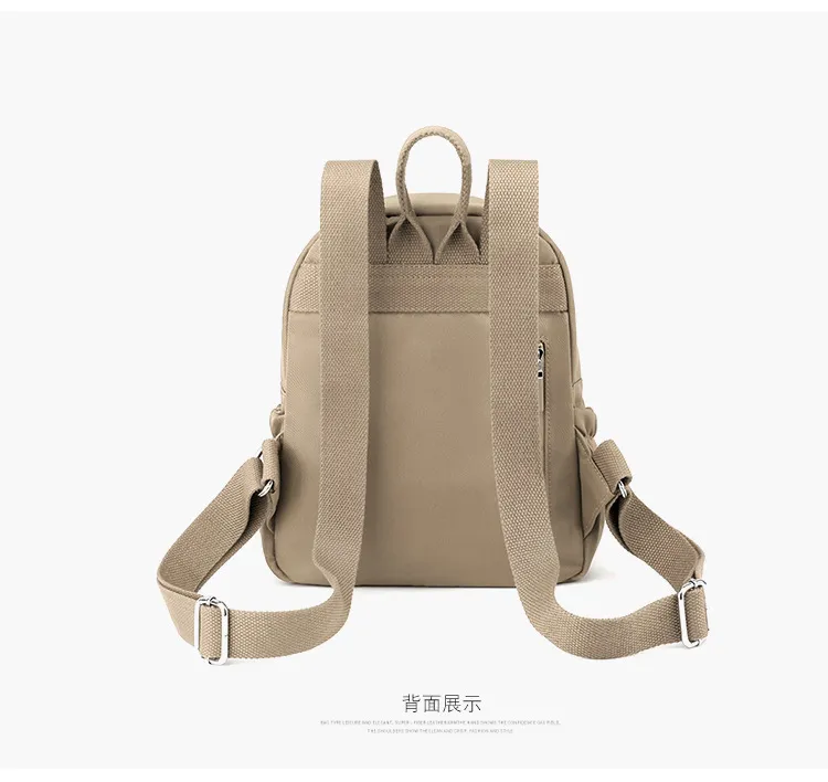 Xianghui Backpack Outdoor Travel Backpack Water Resistant Nylon Mini Handheld Women Schoolbag