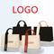Wholesale Custom Size Logo Canvas Shopping Tote Bags