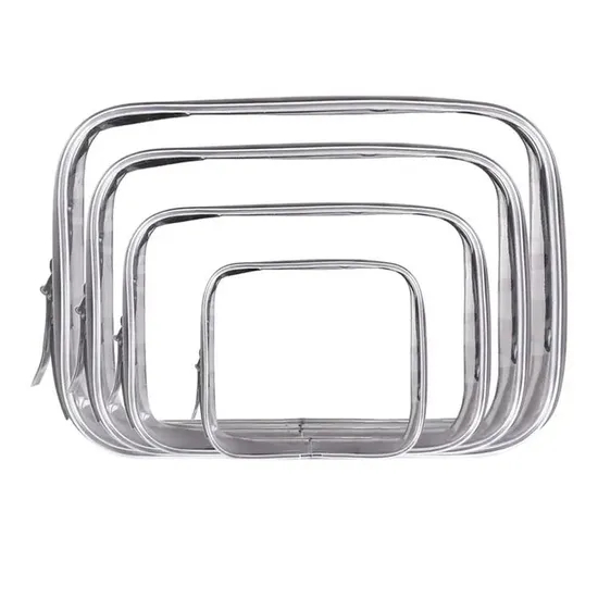 Xianghui Custom Logo Waterproof Multifunctional PVC Cosmetic Bag Travel Transparent Makeup Bag