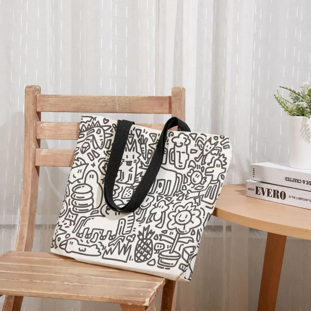 Xianghui Customized Shoulder Tote Bag Canvas Vest Bag Tote Color Printed Canvas Bag