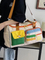 Xianghui Dopamine Color-Block Travel & Sports Bag, Large Capacity Hand-Carry/Crossbody Luggage