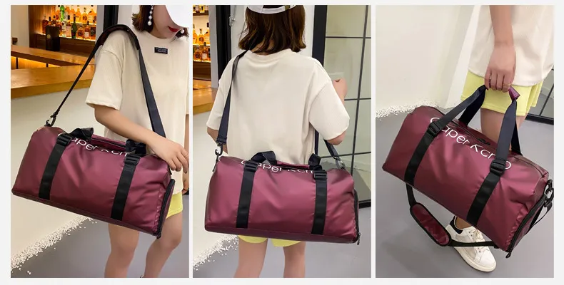 Xianghui Customized Logo Duffle Waterproof Dry Sport Gym Travel Nylon Sports Bags