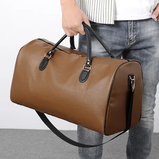 Travel Bag Business Men's Short Trip One-Shoulder Messenger Bag Portable Luggage Storage Handbag