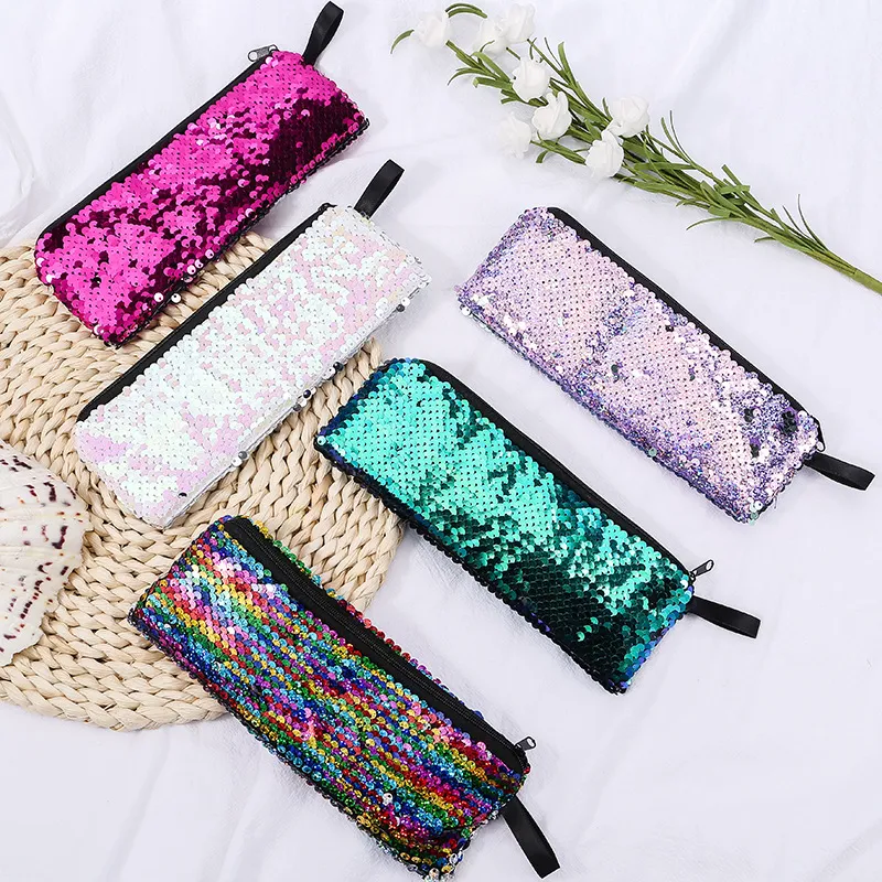 Xianghui New Creative Reversible Sequin Student Pencil Bag Stuedent Bag