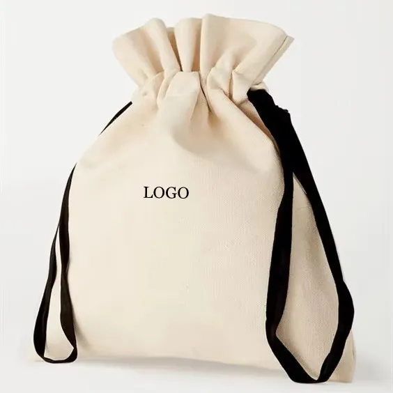 Xianghui Cotton Drawstring Bags Canvas Drawstring Dust Bag with Logo