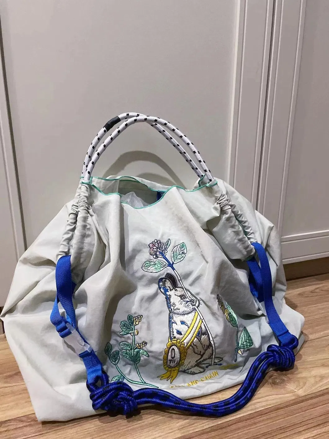 Xianghui Embroidery Shopping Nylon Handbag Single Shoulder Simple Environmental Protection Bags