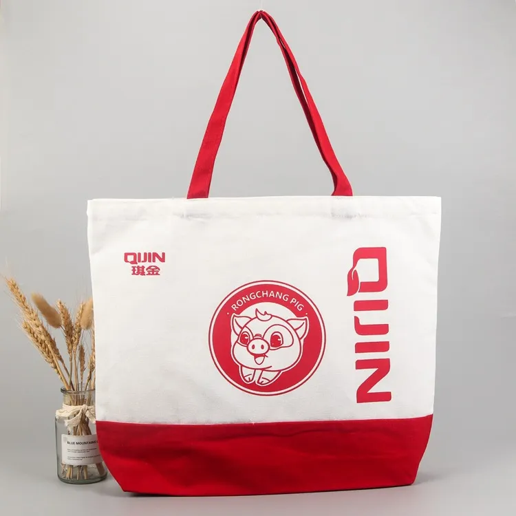 Shopping Bag Canvas Shoulder Bag Reusable Female Hand Tote Bag