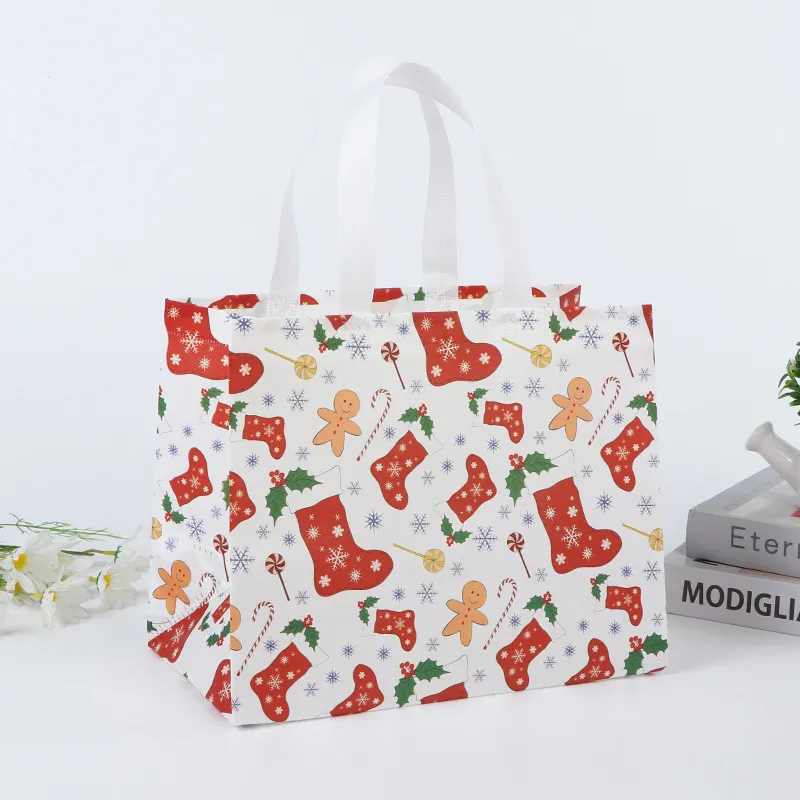 2024 New Customize Logo Canvas Fabric Reusable Shopping Bags Supermarket Cotton Bags Portable Polyester Bag