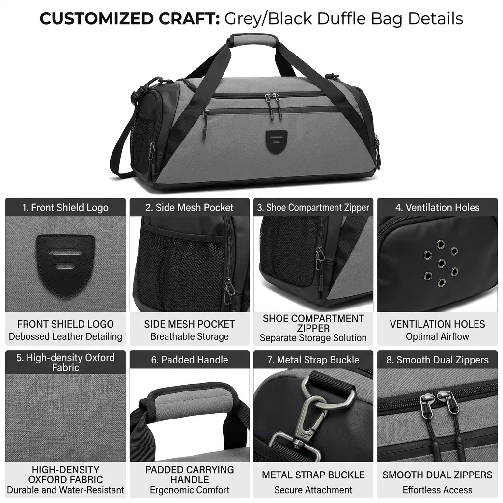 Xianghui Custom Logo Large Capacity Travel Bag Waterproof Duffel Travel Bag