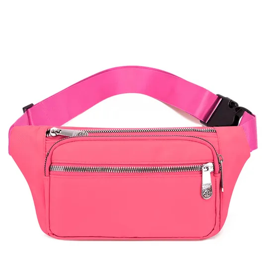 Xianghui Custom Print Logo Sport Waterproof Chest Pouch Bum Belt Bag Men Waist Bag Nylon Running Crossbody Bag