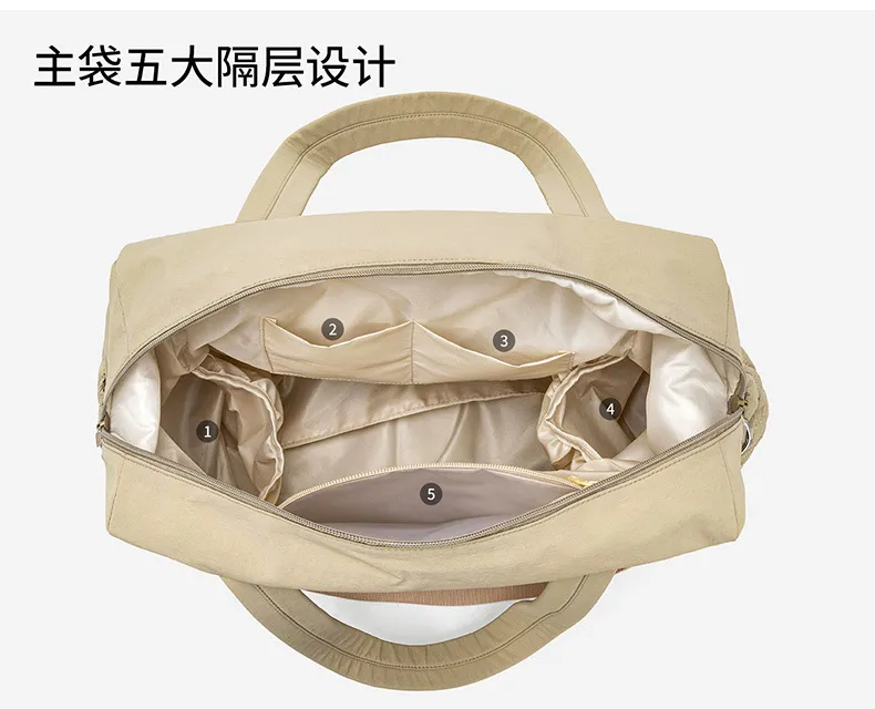 Xianghui Fashion Large Capacity Travel Bag Wet Dry Separate Crossbody Yoga Gym Bag Tote Diaper Bag