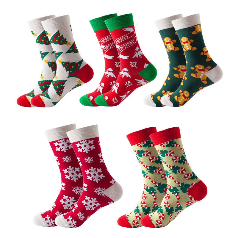 Xianghui Christmas Cotton Crew Cute Lovely Funny Beautiful Gift Holiday Socks