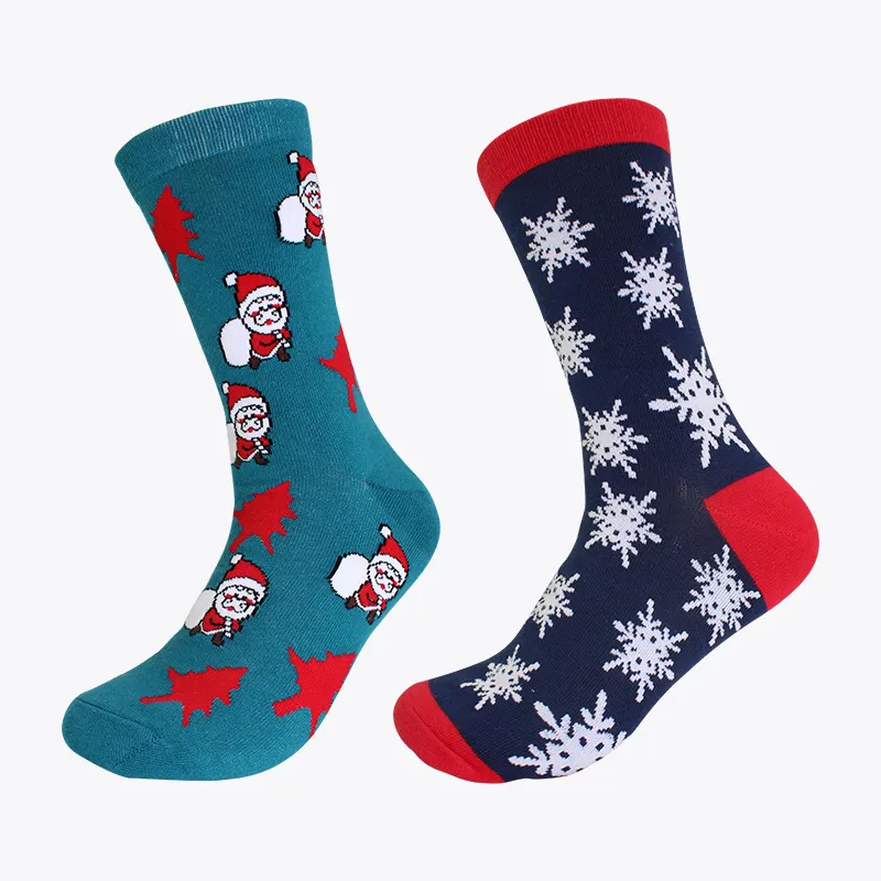 Xianghui Can Custom Logo Women's Winter Christmas Casual Crew Dress Socks