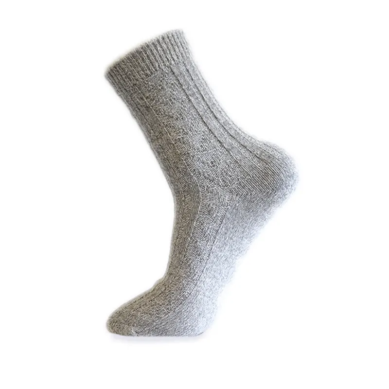 Xianghui Can Custom Logo Thick Warm Quality Custom Men Merino Wool Socks