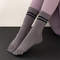 Xianghui Pilates Professional Cotton Women Non -Slip Silicone Toe Yoga Sports Socks