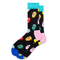 Xianghui Wholesale Custom Women Fashion Colorful Jacquard Tube Cotton Crew Happy Socks