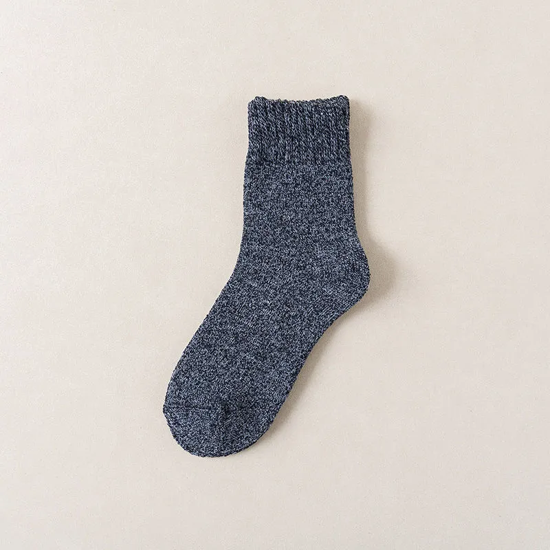 Xianghui Thick and Fleece Warm Hosiery Vintage Towel Stocking Socks for Men
