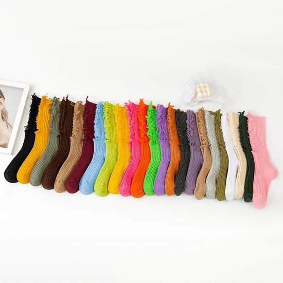 Xianghui New Set Summer Fashion Breathable Colorful Girls Slouch Socks
