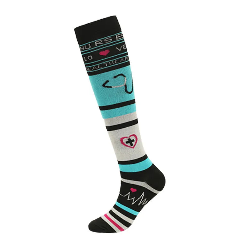 Xianghui Wholesale 20-30 Mmhg Athletic Knee Nurse Medical Sport Compression Socks